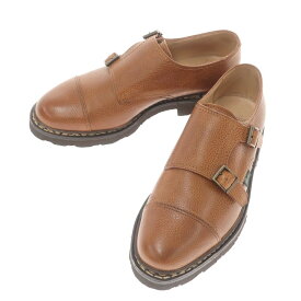 【中古】パラブーツ Paraboot WILLIAM レザー ダブルモンクストラップ ドレスシューズ ブラウン【サイズ6】【BRW】【S/S/A/W】【状態ランクA】【メンズ】【778973】