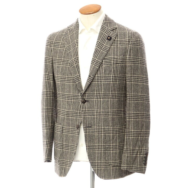 楽天市場】【中古】ラルディーニ LARDINI ウール チェック ジャケット  