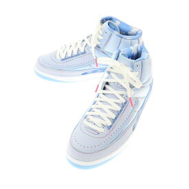 【中古】ナイキ NIKE J. BALVINコラボ AIR JORDAN 2 RETRO ハイカット スニーカー ライトブルー【サイズ27cm】【BLU】【S/S/A/W】【状態ランクA】【メンズ】【778882】[EPD]