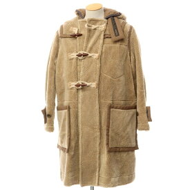 【中古】サカイ Sacai 17AW オーバーサイズ フリース ダッフルコート ベージュ【サイズ1】【BEI】【A/W】【状態ランクB】【メンズ】【778798】