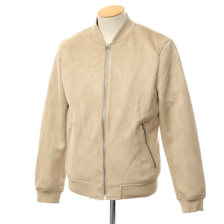 楽天市場】【中古】ザラ ZARA ポリエステル フェイクスエード ボンバー 