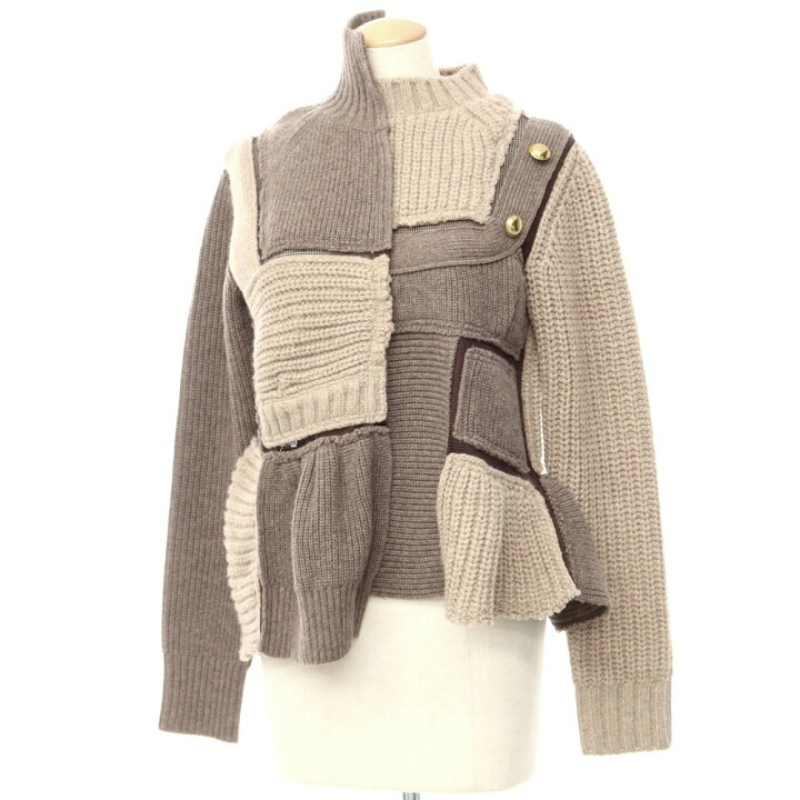 楽天市場】【中古】サカイ Sacai パッチワーク ミドルゲージウール 