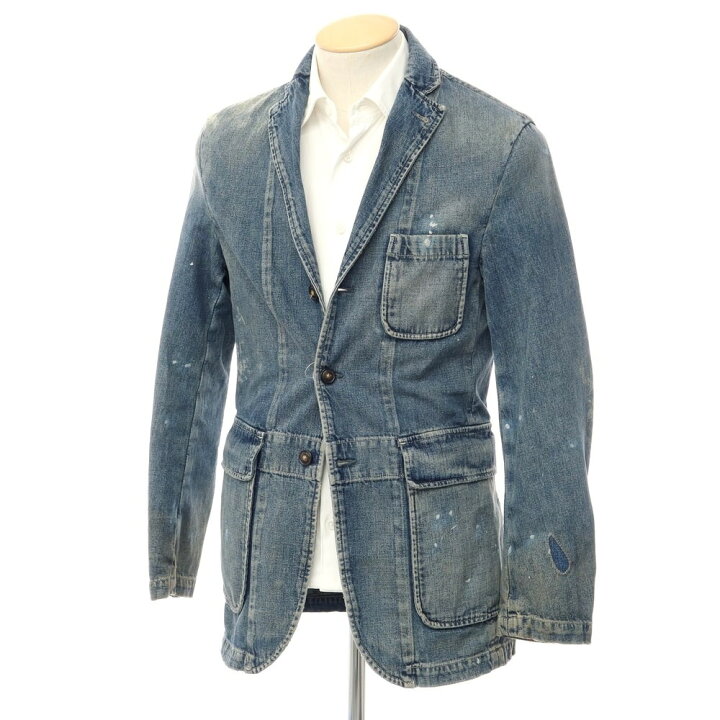 楽天市場】【中古】ダブルアールエル RRL デニム ペイント＆ユーズド 