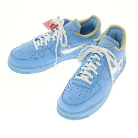 【中古】オフホワイト OFF-WHITE NIKEコラボ AIR FORCE 1 '07 VIRGIL MCA エアフォース1 スニーカー ライトブルー【サイズ28cm】【BLU】【S/S/A/W】【状態ランクB】【メンズ】【769697】[DPD]