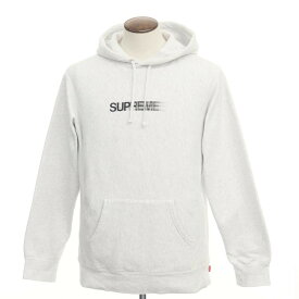 【中古】シュプリーム Supreme 2020年春夏 Motion Logo Hooded Sweatshirt コットン プルオーバー パーカー アッシュグレー【サイズL】【GRY】【A/W】【状態ランクC】【メンズ】【769677】