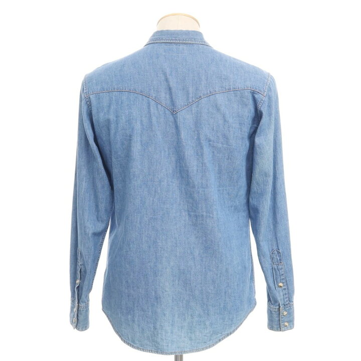 楽天市場】【中古】セリーヌ CELINE ダンガリー ウエスタンシャツ 