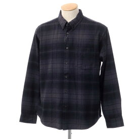 【中古】シュプリーム Supreme 2023年春夏 Shadow Plaid Flannel Shirt チェック ネルシャツ グレーxブラックxネイビー【サイズS】【GRY】【A/W】【状態ランクA】【メンズ】【769475】