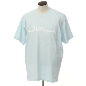 【中古】シュプリーム Supreme 2023年春夏 Arabic Logo Tee コットン 半袖 クルーネック Tシャツ ライトブルー【サイズXL】【BLU】【S/S】【状態ランクB】【メンズ】【769380】[EPD]