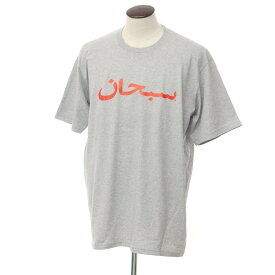 【中古】シュプリーム Supreme 2023年春夏 Arabic Logo Tee クルーネック 半袖Tシャツ グレー【サイズXL】【GRY】【S/S】【状態ランクA】【メンズ】【769379】[BPD]
