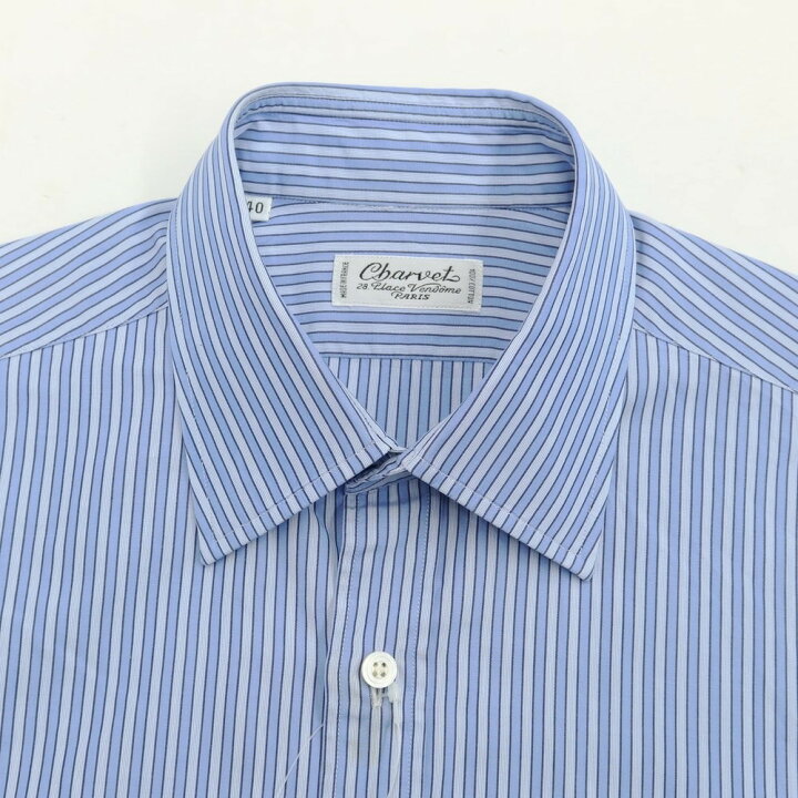 楽天市場】【中古】シャルベ CHARVET コットン ストライプ レギュラー 