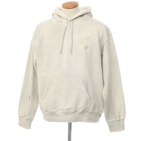 【中古】シュプリーム Supreme 2023年春夏 Overdyed S Logo Hooded Sweatshirt 裏起毛 コットンポリ プルオーバー パーカー グレージュ【サイズM】【BEI】【A/W】【状態ランクC】【メンズ】【769286】[APD]