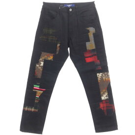 【中古】ジュンヤワタナベ マン JUNYA WATANABE MAN 2022年秋冬 × PENDLETON コラボ デニムパンツ ジーンズ ブラック【サイズS】【BLK】【A/W】【状態ランクA】【メンズ】【769283】[EPD]