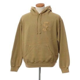 【中古】シュプリーム Supreme 2023年春夏　Overdyed S Logo Hooded Sweatshirt オーバーダイ スウェット パーカー タン【サイズM】【BRW】【A/W】【状態ランクA】【メンズ】【769178】[EPD]