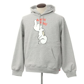【中古】【未使用】シュプリーム Supreme 2023年春夏 UNDERCOVER Anti-You Hooded Sweatshirt プリント スウェットパーカー ライトグレー【サイズL】【GRY】【A/W】【状態ランクS】【メンズ】【769178】[BPD]