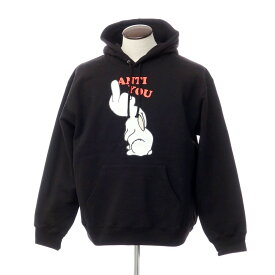 【中古】【未使用】シュプリーム Supreme 2023年春夏 UNDERCOVER Anti-You Hooded Sweatshirt プリント スウェットパーカー ブラック【サイズL】【BLK】【A/W】【状態ランクS】【メンズ】【769178】[BPD]