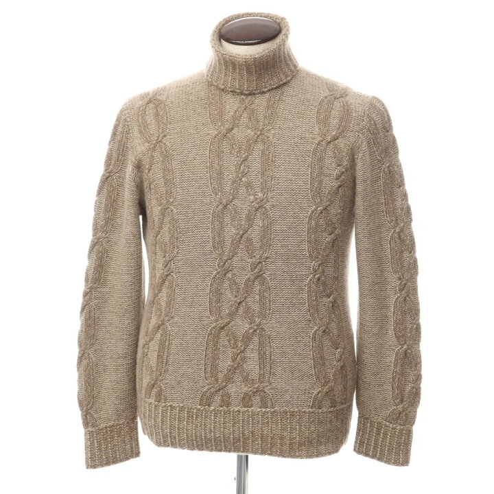 ロロピアーナ ケーブルニット セーター ハイネック カシミヤ S 42 