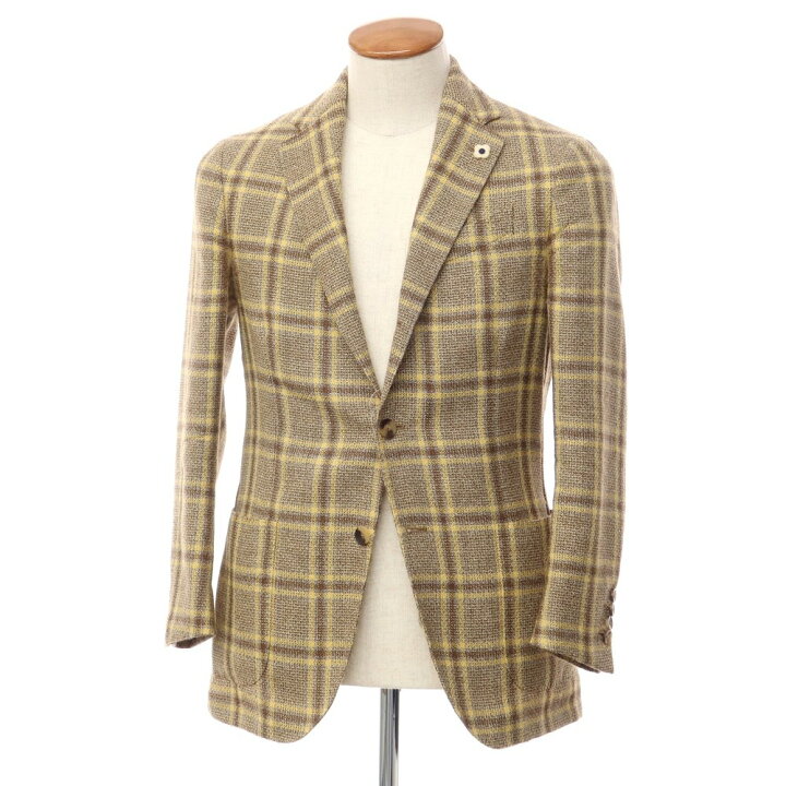 楽天市場】【中古】ラルディーニ LARDINI ウールリネン チェック 3B