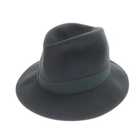 【新品】ボルサリーノ Borsalino ラビットファー 中折れフェルトハット ダーククールグレー【サイズ57】【GRY】【A/W】【状態ランクN】【メンズ】【768997】[DPD]