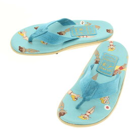 【中古】【未使用】アイランドスリッパ ISLAND SLIPPER × TOKIDOKIsan スエード トングサンダル ライトブルー【サイズ7】【BLU】【S/S】【状態ランクS】【メンズ】【768996】[BPD]