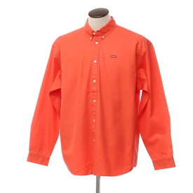 【中古】シュプリーム Supreme 2023年秋冬 Small Box Shirt ツイルコットン BDシャツ コーラルレッド【サイズL】【RED】【S/S/A/W】【状態ランクC】【メンズ】【768988】[DPD]