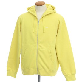 【中古】シュプリーム Supreme 2023年秋冬 Small Box Zip Up Hooded Sweatshirt ジップアップ スウェットパーカー イエロー【サイズM】【YEL】【A/W】【状態ランクB】【メンズ】【768986】[DPD]