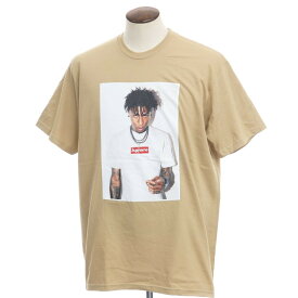 【中古】シュプリーム Supreme 2023年秋冬 NBA Youngboy Tee プリント クルーネック 半袖Tシャツ ベージュ【サイズXL】【BEI】【S/S】【状態ランクB】【メンズ】【768986】[BPD]