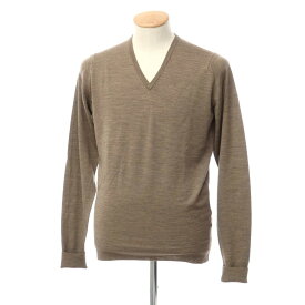 【SALE/20倍】【中古】ジョンスメドレー JOHN SMEDLEY ウール Vネック プルオーバーニット アッシュブラウン【サイズS】【BRW】【A/W】【状態ランクB】【メンズ】【768977】[DPD]