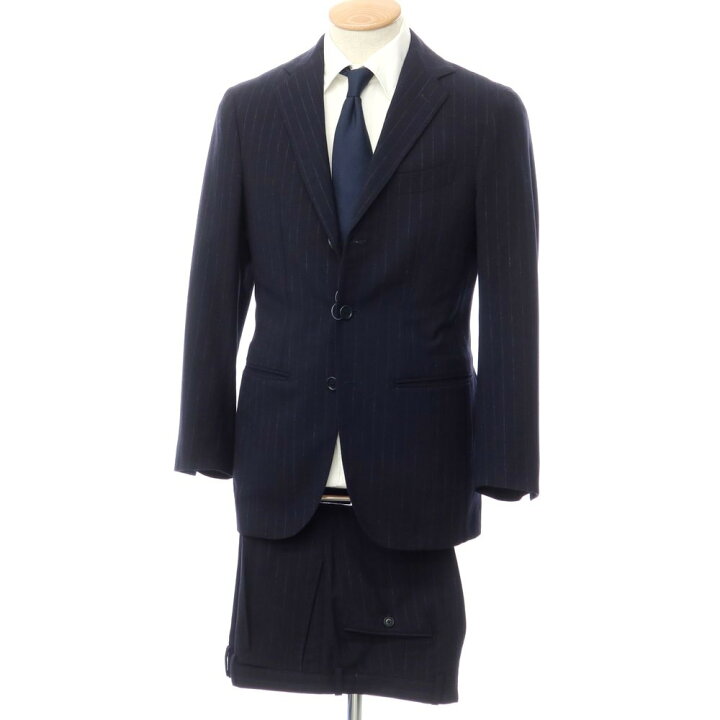 楽天市場】【中古】デペトリロ DE PETRILLO ウール ストライプ 3B 