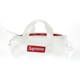 【中古】シュプリーム Supreme 2023年春夏 Mesh Mini Duffle Bag ポリエステルメッシュ ショルダーバッグ ホワイトxレッド【W24.5xH13.5】【WHT】【S/S/A/W】【状態ランクB】【メンズ】【768968】[DPD]