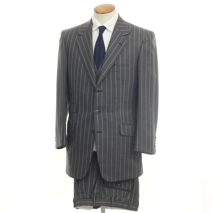 楽天市場】【中古】ブリオーニ Brioni ウール 3ピース ストライプ 3B 