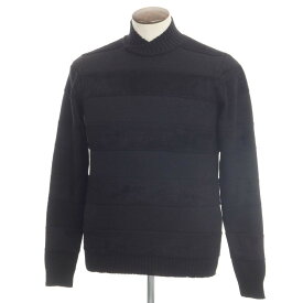 【中古】アルマーニ コレッツォーニ ARMANI COLLEZIONI ウールレーヨンナイロン プルオーバーニット ブラック【サイズ50】【BLK】【A/W】【状態ランクB】【メンズ】【768896】[DPD]