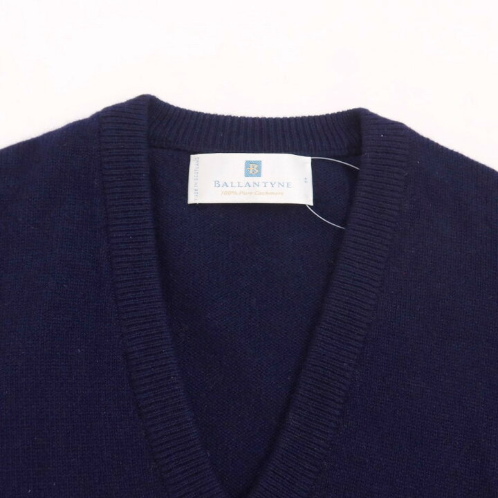 楽天市場】【中古】バランタイン BALLANTYNE カシミヤ Vネック プル 