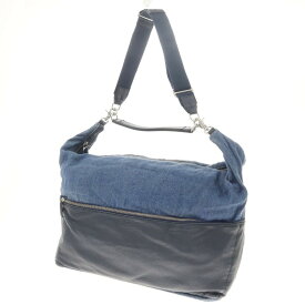 【中古】ダニエルアンドボブ Daniel & Bob ジャスミン リネンキャンバス ショルダーバッグ ネイビーブルーxブラック【W70xH37xD19】【NVY】【S/S/A/W】【状態ランクD】【メンズ】【768890】 CPD