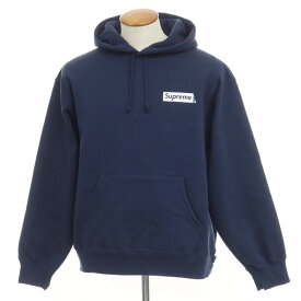 【中古】シュプリーム Supreme 2023年秋冬 Catwoman Hooded Sweatshirt コットンポリエステル プルオーバー パーカー ネイビー【サイズM】【NVY】【A/W】【状態ランクB】【メンズ】【768886】