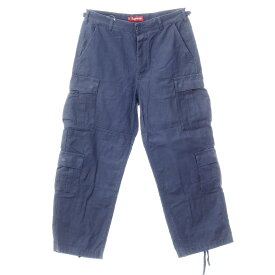 【中古】シュプリーム Supreme 2023年秋冬 Cargo Pant コットン カーゴパンツ ネイビー【サイズ32】【NVY】【S/S】【状態ランクB】【メンズ】【768875】[BPD]