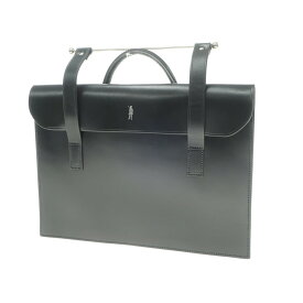 【中古】マッキントッシュ Mackintosh × SWAINE ADENEY BRIGG コラボ レザー ブリーフケース ブラック【W38xH27.5xD2】【BLK】【S/S/A/W】【状態ランクB】【メンズ】【768871】[APD]