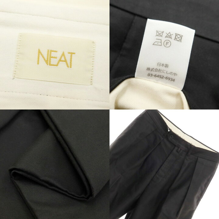 楽天市場】【中古】ニート NEAT コットン ワイド チノパンツ ブラック 