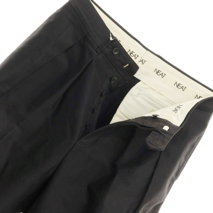 楽天市場】【中古】ニート NEAT コットン ワイド チノパンツ ブラック 