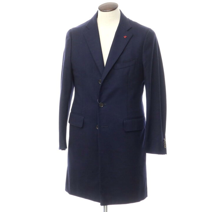楽天市場】【中古】イザイア ISAIA ウール チェスターフィールドコート 