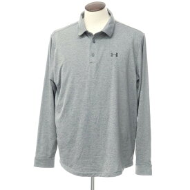 【中古】アンダーアーマー UNDER ARMOUR ポリエステル 長袖 ポロシャツ グレー【サイズXL】【GRY】【S/S/A/W】【状態ランクC】【メンズ】【768791】[EPD]