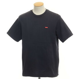 【中古】シュプリーム Supreme Small Box Tee コットン クルーネック 半袖Tシャツ ネイビー【サイズS】【NVY】【S/S】【状態ランクD】【メンズ】【768787】 APD[BPD]