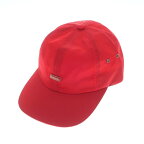 【中古】シュプリーム Supreme 2023年秋冬 Enamel Logo 6-Panel ナイロン 6パネル キャップ 帽子 レッド【サイズ58CM（ONE SIZE）】【RED】【S/S/A/W】【状態ランクA】【メンズ】【768781】[DPD]