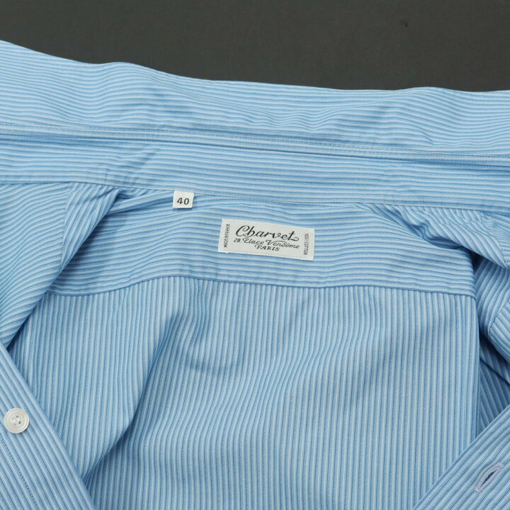 楽天市場】【中古】シャルベ CHARVET コットン ストライプ ワイド 