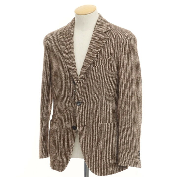 中古】ボリオリ BOGLIOLI DOVER ウールカシミヤ とどまっ チェック 3つ 