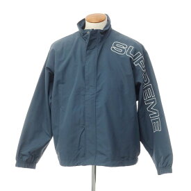 【中古】シュプリーム Supreme 2023年秋冬 Spellout Embroidered Track Jacket ナイロン トラックジャケット ダークブルー【サイズM】【NVY】【S/S】【状態ランクB】【メンズ】【759884】[EPD]