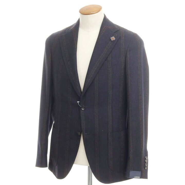 楽天市場】【中古】【未使用】ラルディーニ LARDINI ウール ストライプ 