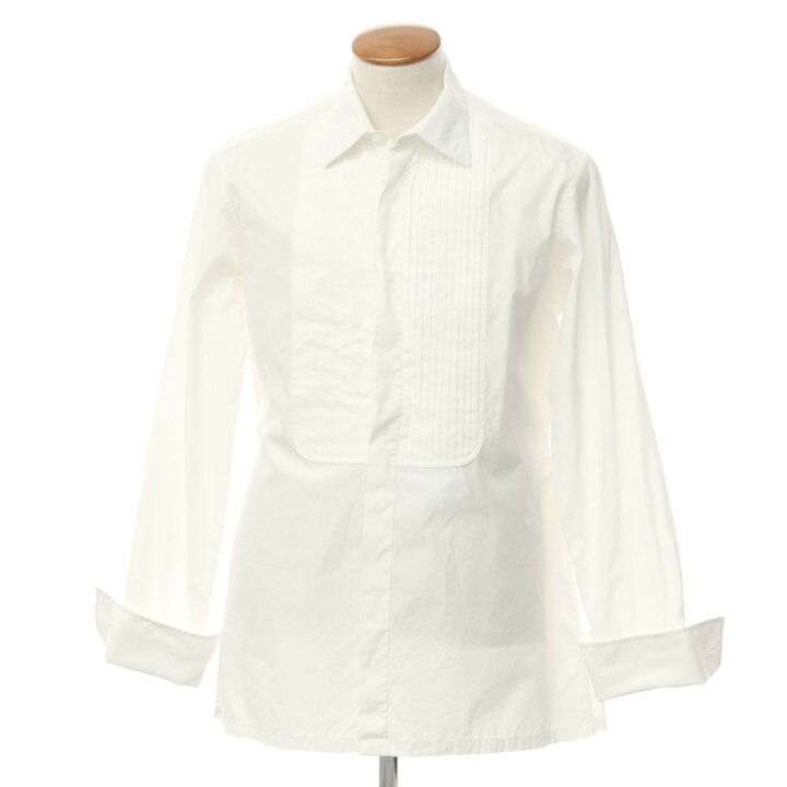 楽天市場】【中古】シャルベ CHARVET コットン ダブルカフス ドレス 