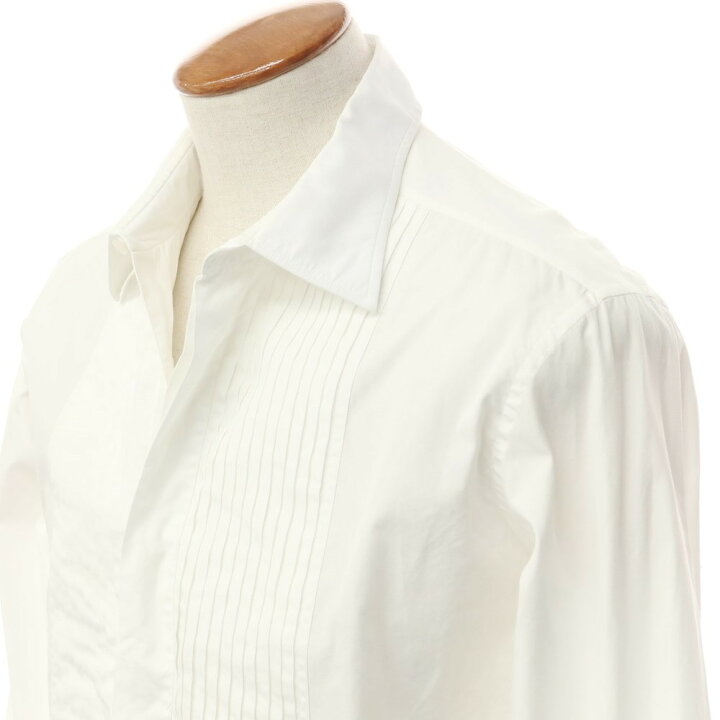 楽天市場】【中古】シャルベ CHARVET コットン ダブルカフス ドレス 