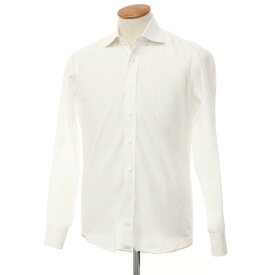 【中古】エマニュエルバーグ Emanuel Berg コットン セミワイドカラー ドレスシャツ ホワイト【サイズ39/M】【WHT】【S/S/A/W】【状態ランクC】【メンズ】【759794】[EPD]