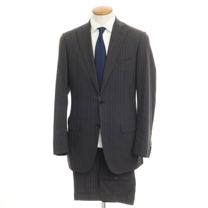 楽天市場】【中古】イザイア ISAIA ウール ストライプ 3B 